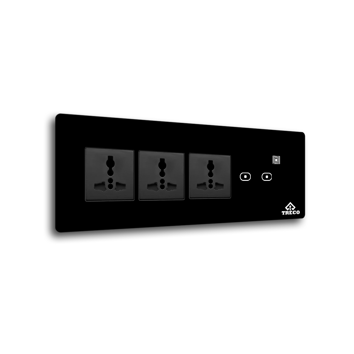 Two Touch Switch With Three Socket