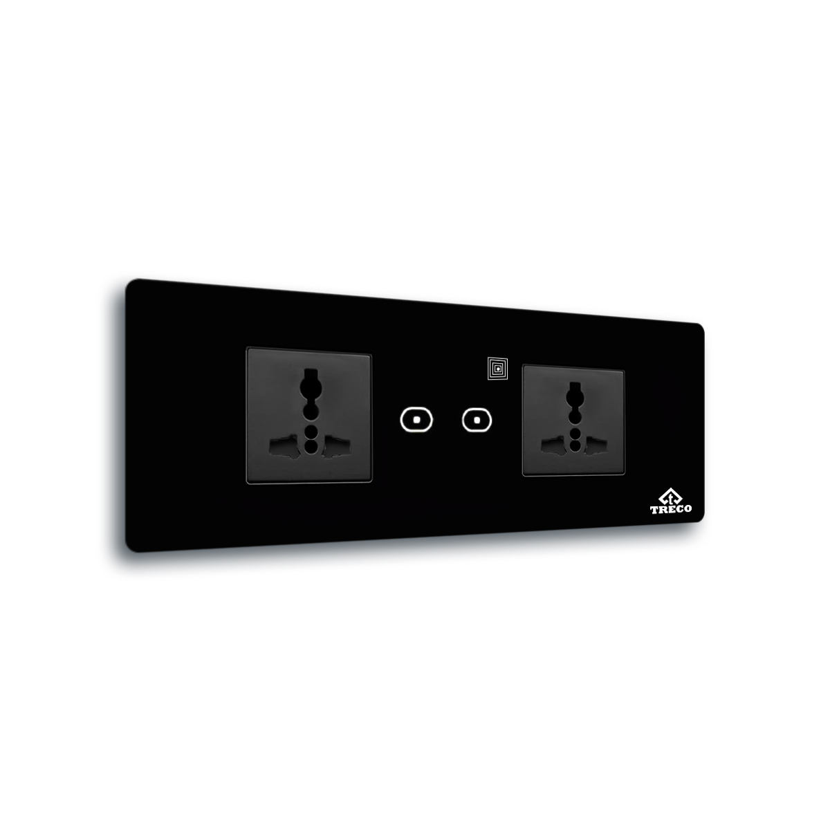 Two Touch Switch With Two Socket