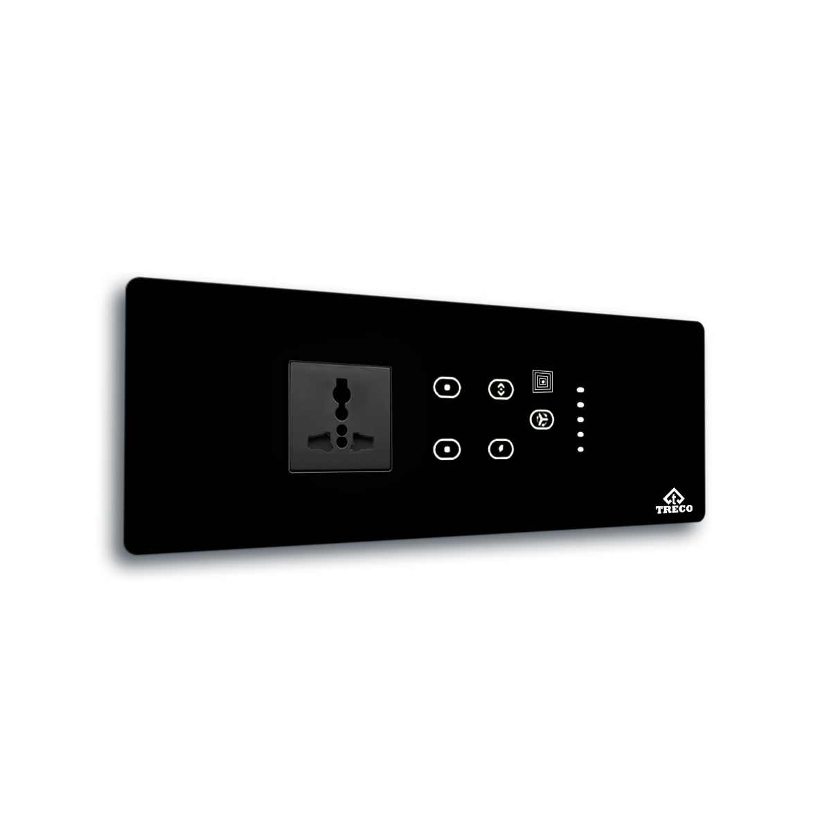 Four Touch Switch With One Socket